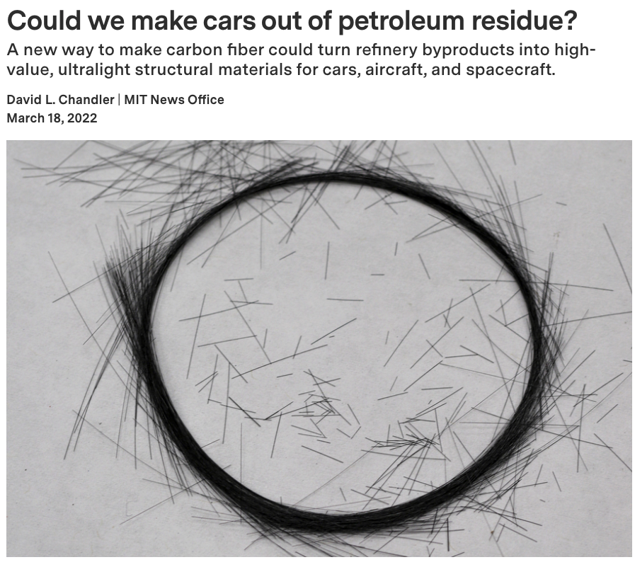 A New Way To Make Carbon Fiber: Could We Make Cars Out of